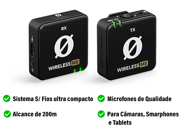 Système de microphone sans fil compact Rode Wireless ME Système de microphone sans fil compact Rode Wireless ME